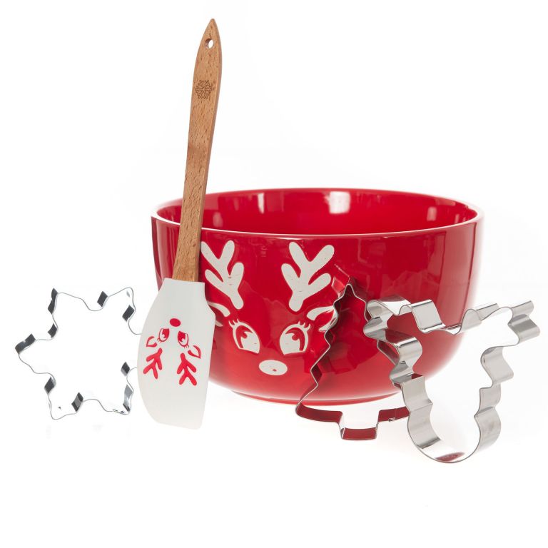 Bread and Butter Electroplate Icy Reindeer Mini Mix Bowl Set Bread and Butter Electroplate Icy Reindeer Mini Mix Bowl Set