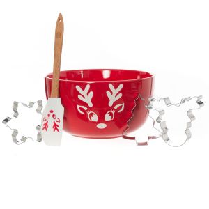 Bread and Butter Electroplate Icy Reindeer Mini Mix Bowl Set Bread and Butter Electroplate Icy Reindeer Mini Mix Bowl Set