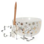 Bread and Butter Electroplate Snowflake Mini Mix Bowl Set – Gold
