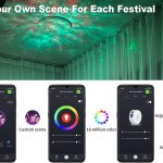 star projector galaxy light bedroom connected with alexa and google home