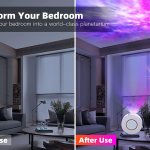 star projector galaxy light bedroom connected with alexa and google home