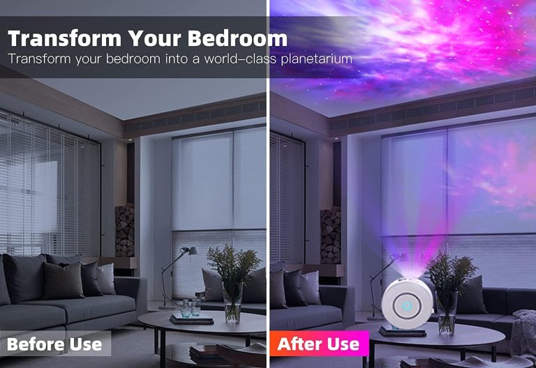 star projector galaxy light bedroom connected with alexa and google home