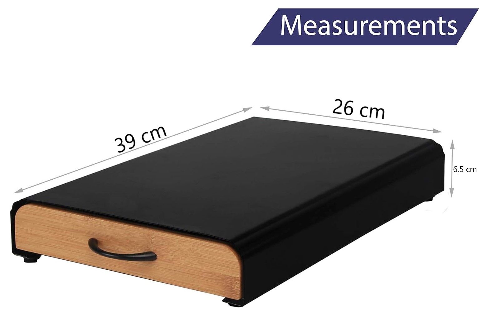 carla home coffee pods holder storage drawer compatible with 60 nespresso pods for kitchen storage & organisation (natural)