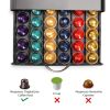 carla home coffee pods holder storage drawer compatible with 60 nespresso pods for kitchen storage & organisation (black)