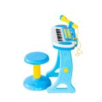 Children’s Electronic Keyboard with Stand (Blue) Musical Instrument Toy Children’s Electronic Keyboard with Stand (Blue) Musical Instrument Toy