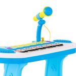 Children’s Electronic Keyboard with Stand (Blue) Musical Instrument Toy Children’s Electronic Keyboard with Stand (Blue) Musical Instrument Toy