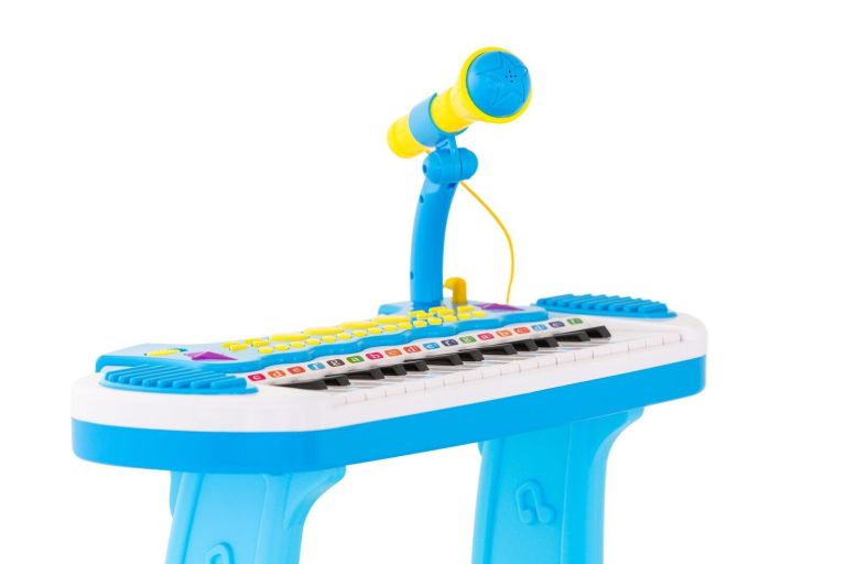 Children’s Electronic Keyboard with Stand (Blue) Musical Instrument Toy Children’s Electronic Keyboard with Stand (Blue) Musical Instrument Toy