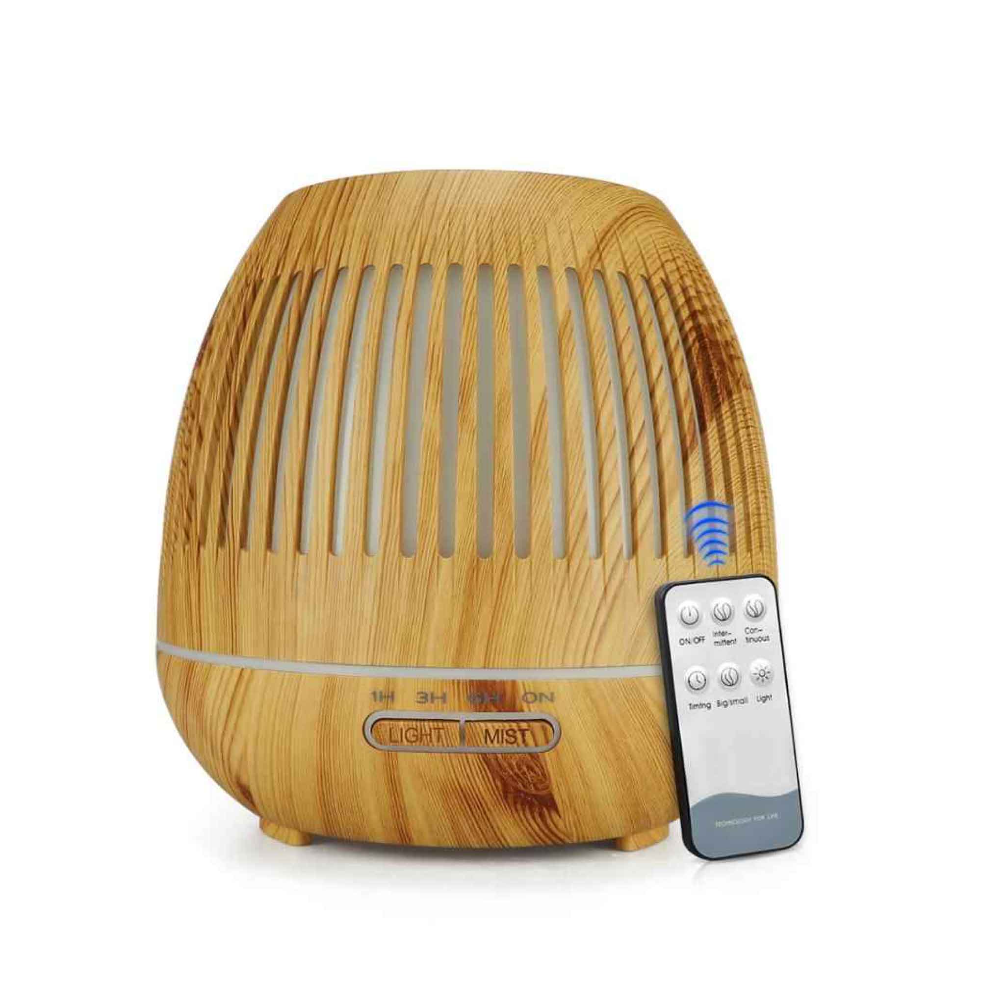 Essential Oil Aroma Diffuser and Remote – 300ml Hollow Ultrasonic Air Humidifier