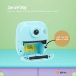 Private: Kids Rechargeable Instant Print Camera Blue – Digital Thermal Photo Video MP3 Kids Rechargeable Instant Print Camera Blue – Digital Thermal Photo Video MP3