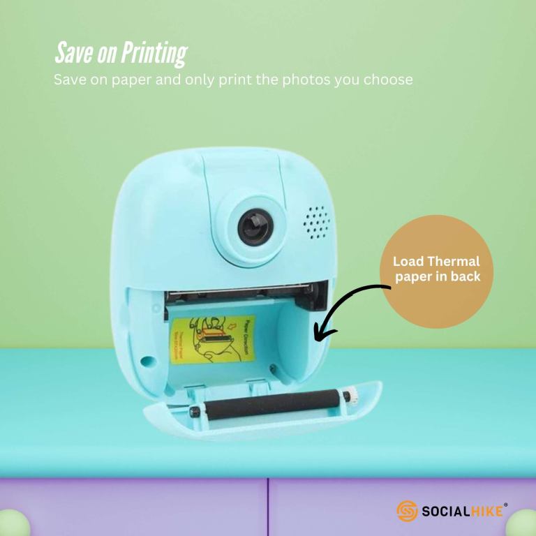 Private: Kids Rechargeable Instant Print Camera Blue – Digital Thermal Photo Video MP3 Kids Rechargeable Instant Print Camera Blue – Digital Thermal Photo Video MP3