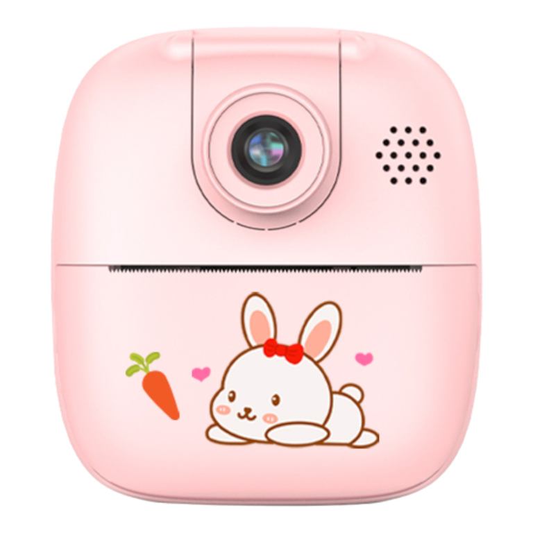 Private: Kids Rechargeable Instant Print Camera Pink – Digital Thermal Photo Video MP3