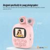Private: Kids Rechargeable Instant Print Camera Pink – Digital Thermal Photo Video MP3