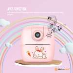 Private: Kids Rechargeable Instant Print Camera Pink – Digital Thermal Photo Video MP3