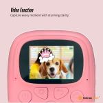 Private: Kids Rechargeable Instant Print Camera Pink – Digital Thermal Photo Video MP3