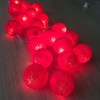 1 Set of 20 LED Red 5cm Cotton Ball Battery Powered String Lights Christmas Gift Home Wedding Party Bedroom Decoration Outdoor Indoor Table Centrepiece 1 Set of 20 LED Red 5cm Cotton Ball Battery Powered String Lights Christmas Gift Home Wedding Party Bedroom Decoration Outdoor Indoor Table Centrepiece