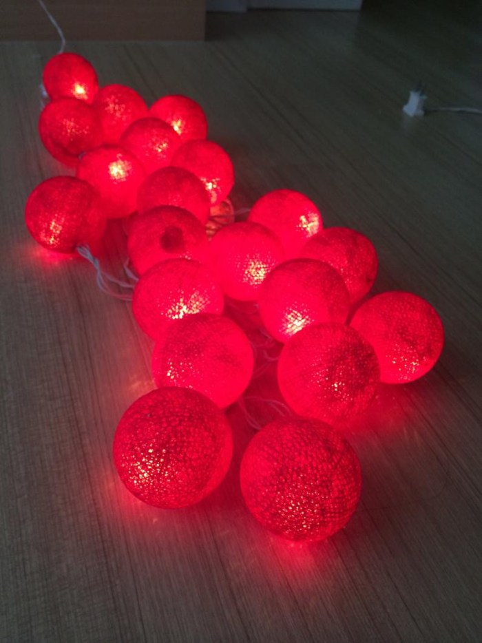 1 Set of 20 LED Red 5cm Cotton Ball Battery Powered String Lights Christmas Gift Home Wedding Party Bedroom Decoration Outdoor Indoor Table Centrepiece 1 Set of 20 LED Red 5cm Cotton Ball Battery Powered String Lights Christmas Gift Home Wedding Party Bedroom Decoration Outdoor Indoor Table Centrepiece