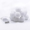 1 Set of 20 LED White 5cm Cotton Ball Battery Powered String Lights Christmas Gift Home Wedding Party Bedroom Decoration Outdoor Indoor Table Centrepiece 1 Set of 20 LED White 5cm Cotton Ball Battery Powered String Lights Christmas Gift Home Wedding Party Bedroom Decoration Outdoor Indoor Table Centrepiece