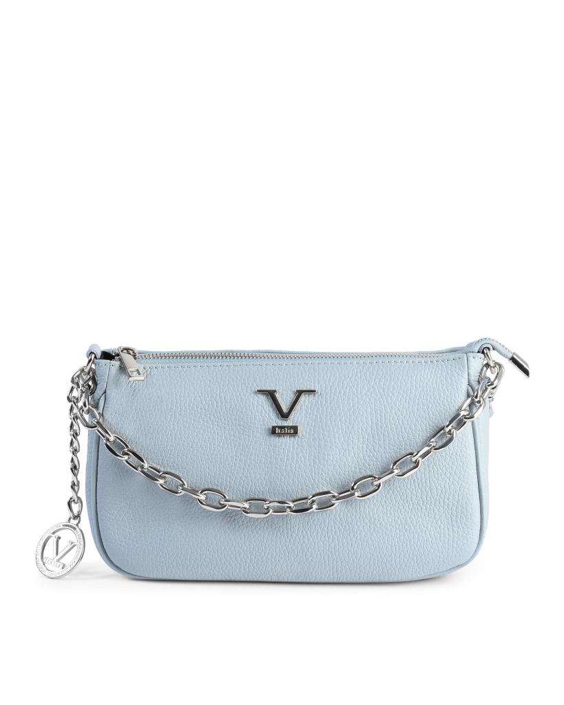 V Italia Versace Blue Leather Mini Bag