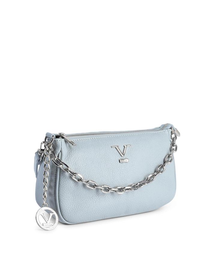 V Italia Versace Blue Leather Mini Bag