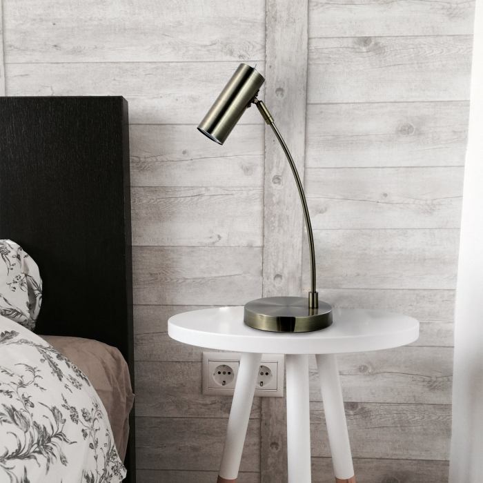 Sarla Table Lamp – Antique Brass