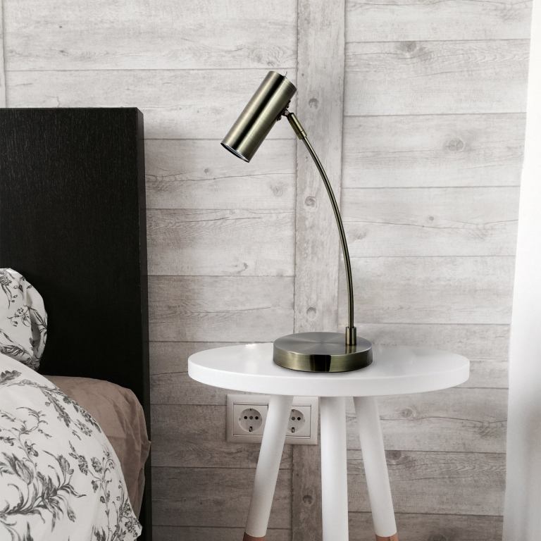 Sarla Table Lamp – Antique Brass