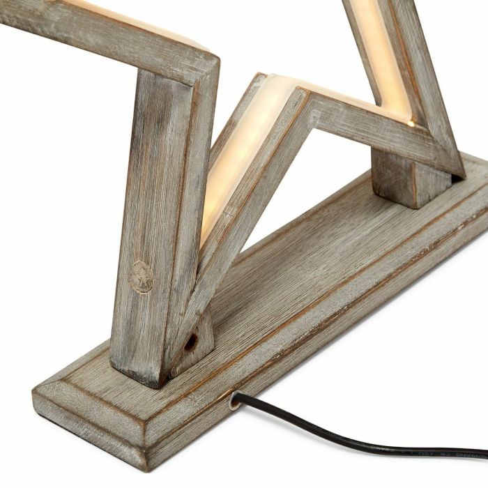 Private: 33cm Bamboo Star LED Table Lamp Light Modern Bedside – Antique Timber Private: 33cm Bamboo Star LED Table Lamp Light Modern Bedside – Antique Timber
