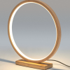 Private: Bamboo Single Ring LED Lamp Light Modern Scandi Minimalistic – Natural
