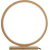 Private: Bamboo Single Ring LED Lamp Light Modern Scandi Minimalistic – Natural