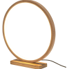 Private: Bamboo Single Ring LED Lamp Light Modern Scandi Minimalistic – Natural