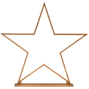 Private: 87cm Bamboo Star Table Lamp Desk Light LED Strip Modern Designer – Natural