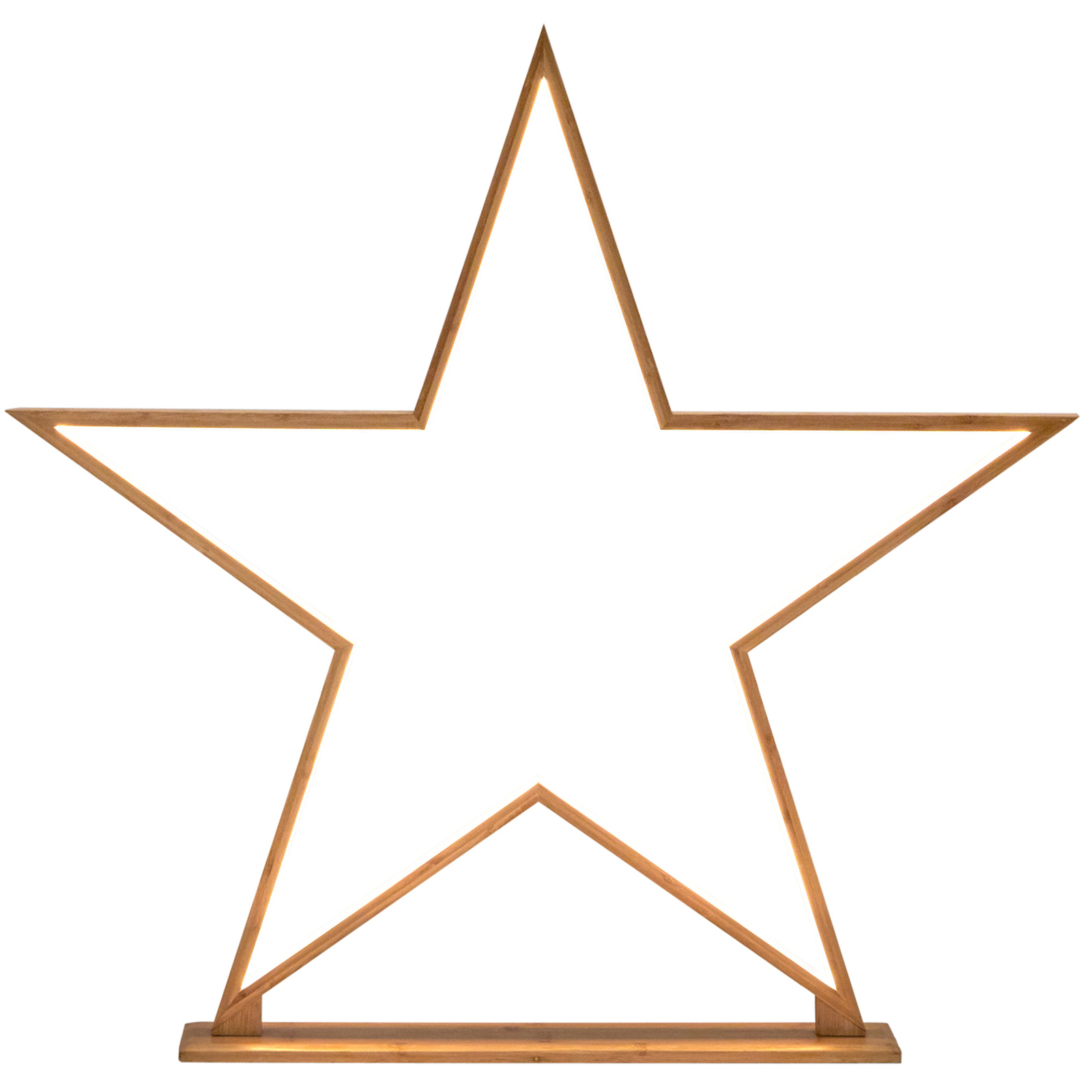 Private: 87cm Bamboo Star Table Lamp Desk Light LED Strip Modern Designer – Natural