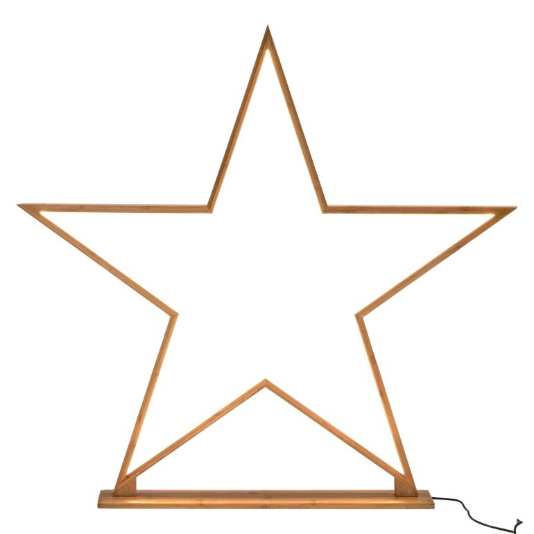 Private: 87cm Bamboo Star Table Lamp Desk Light LED Strip Modern Designer – Natural