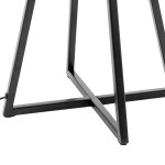 Modern Scandi Metal Dimmable Table Desk Lamp Light w/ Linen Shade – Matte Black