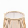 Private: Natural Woven Bamboo Cylinder Table Lamp Light Shade Boho Tropical Coastal