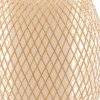 Private: Natural Woven Bamboo Oval Table Lamp Light Shade Boho Tropical Coastal Private: Natural Woven Bamboo Oval Table Lamp Light Shade Boho Tropical Coastal