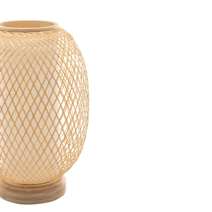 Private: Natural Woven Bamboo Oval Table Lamp Light Shade Boho Tropical Coastal Private: Natural Woven Bamboo Oval Table Lamp Light Shade Boho Tropical Coastal