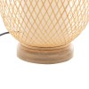 Private: Natural Woven Bamboo Oval Table Lamp Light Shade Boho Tropical Coastal Private: Natural Woven Bamboo Oval Table Lamp Light Shade Boho Tropical Coastal