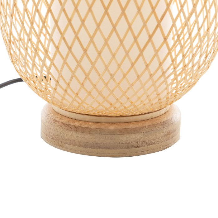 Private: Natural Woven Bamboo Oval Table Lamp Light Shade Boho Tropical Coastal Private: Natural Woven Bamboo Oval Table Lamp Light Shade Boho Tropical Coastal