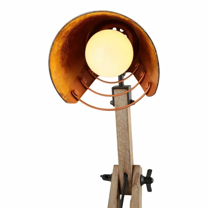 Private: Scandi Modern Natural Wooden Table Lamp Rustic Retro Designer Vintage Light