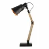 Private: Scandi Modern Natural Wooden Table Lamp Rustic Retro Designer Vintage Light