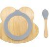 Bamboo Kids Children Baby Plate Bowl & Silicon Suction Cap Base & Spoon – Frog Bamboo Kids Children Baby Plate Bowl & Silicon Suction Cap Base & Spoon – Frog