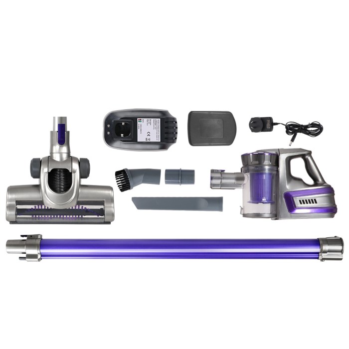 Devanti Stick Vacuum Cleaner Bagless Cordless 150W Purple Devanti Stick Vacuum Cleaner Bagless Cordless 150W Purple
