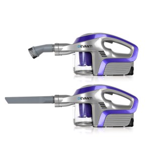 Devanti Stick Vacuum Cleaner Bagless Cordless 150W Purple Devanti Stick Vacuum Cleaner Bagless Cordless 150W Purple