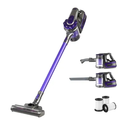 Devanti Stick Vacuum Cleaner Cordless HEPA Filter Purple Devanti Stick Vacuum Cleaner Cordless HEPA Filter Purple