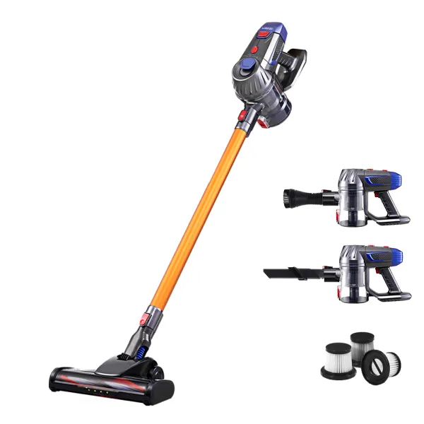 Devanti Stick Vacuum Cleaner Cordless HEPA Filter Gold 150W Devanti Stick Vacuum Cleaner Cordless HEPA Filter Gold 150W