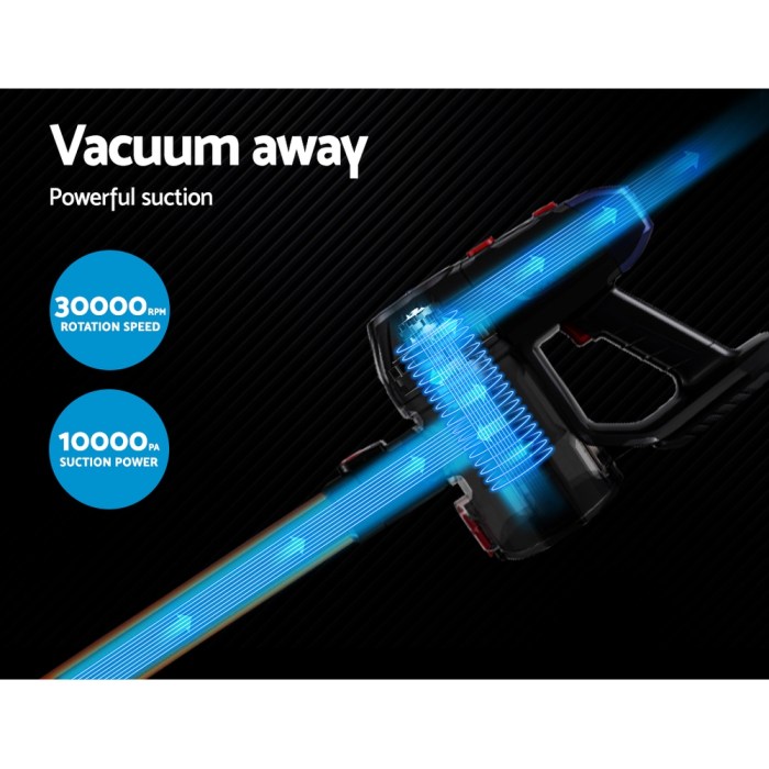 Devanti Stick Vacuum Cleaner Cordless HEPA Filter Gold 150W Devanti Stick Vacuum Cleaner Cordless HEPA Filter Gold 150W