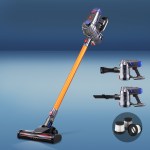 Devanti Stick Vacuum Cleaner Cordless HEPA Filter Gold 150W Devanti Stick Vacuum Cleaner Cordless HEPA Filter Gold 150W