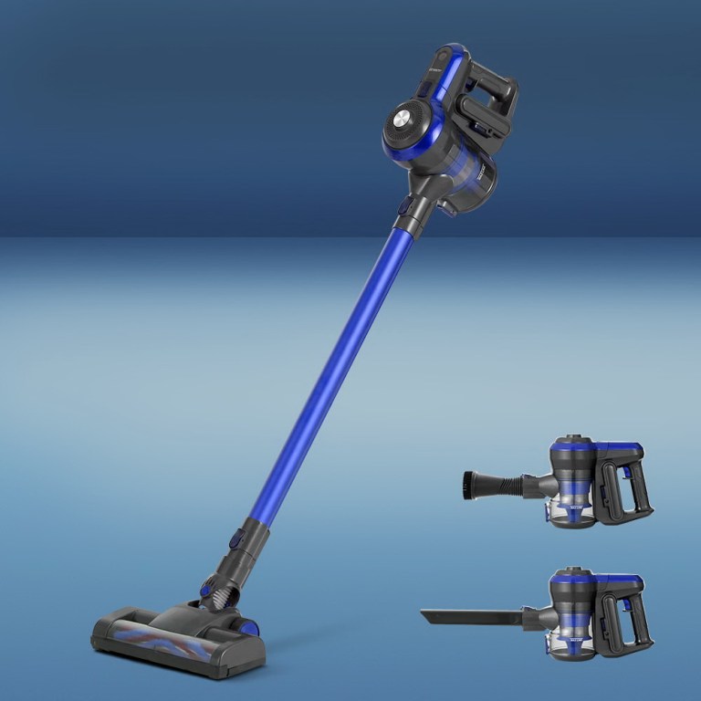 Devanti Stick Vacuum Cleaner Brushless Cordless 250W Blue Devanti Stick Vacuum Cleaner Brushless Cordless 250W Blue