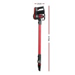 Devanti Stick Vacuum Cleaner Brushless Cordless 250W Red Devanti Stick Vacuum Cleaner Brushless Cordless 250W Red