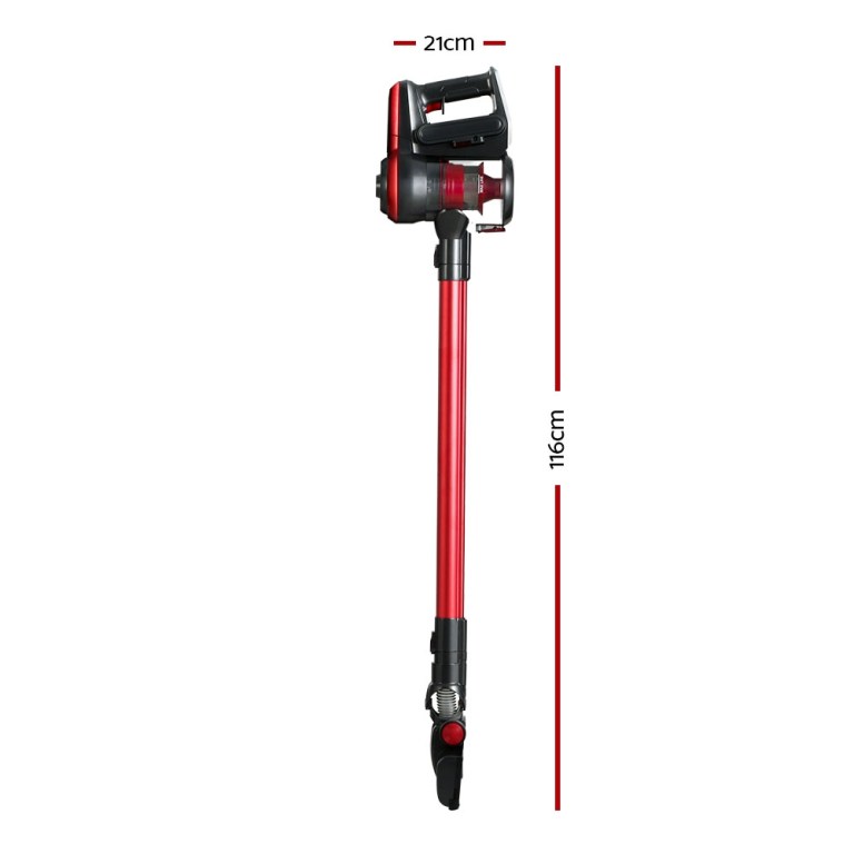 Devanti Stick Vacuum Cleaner Brushless Cordless 250W Red Devanti Stick Vacuum Cleaner Brushless Cordless 250W Red